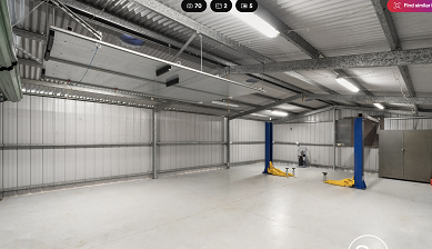 Storage Workshop Garage with Hoist 10x7m