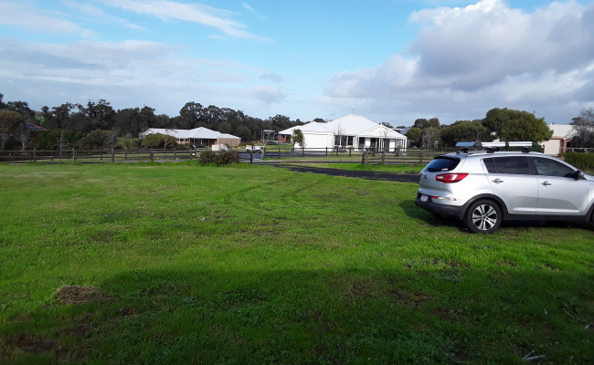 Park your car caravan or bus . Easy access