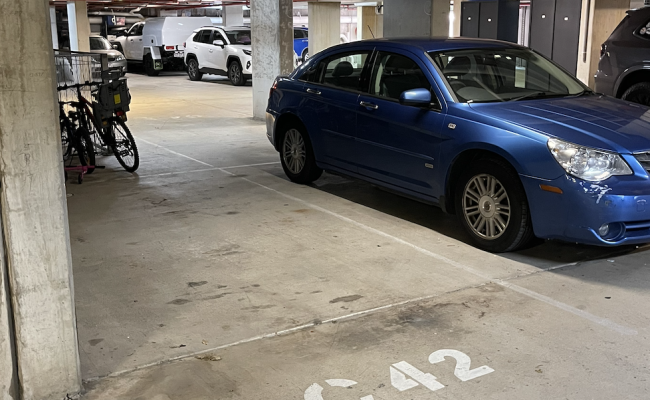 Indoor lot parking on Manning Street in South Brisbane Queensland