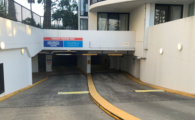 Secure undercover Car Park Coolangatta opposite Beach