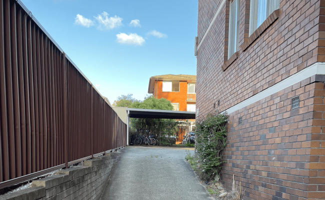 Undercover parking on Meadow Crescent in Meadowbank New South Wales
