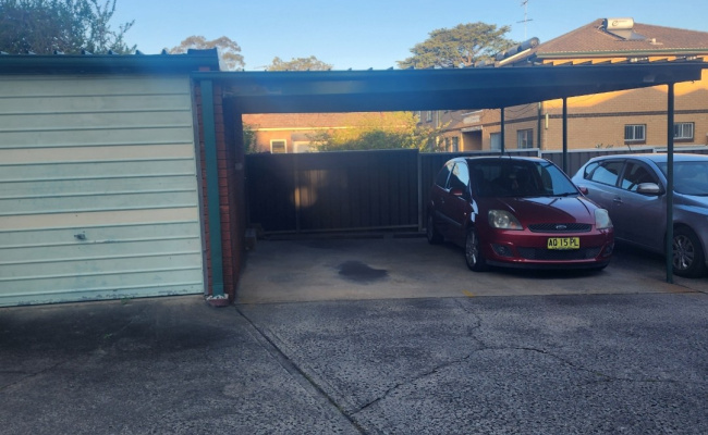 Carport parking on Melrose Street in Croydon Park New South Wales