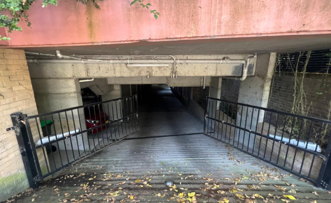 Locked up parking space 2 min to train station
