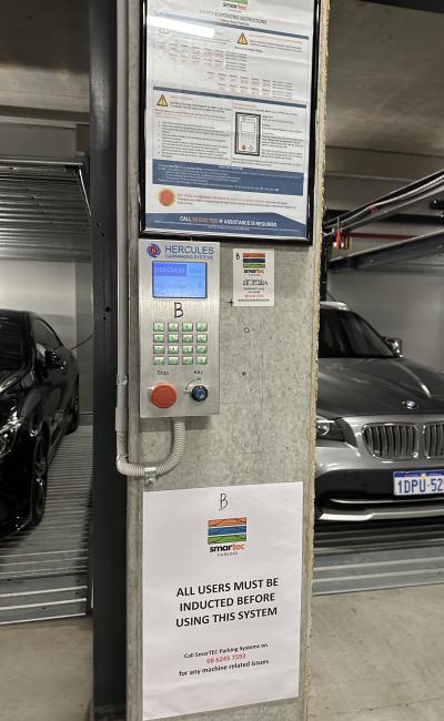 Perth - Stacker Parking Avail for Residents of 11 Money St Only
