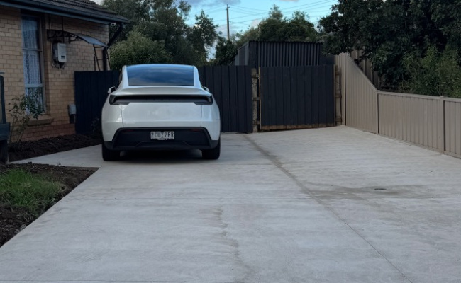 Parking space in a safe corner with EV charger