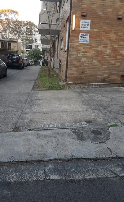 Outdoor lot parking on Ocean Street North in Bondi