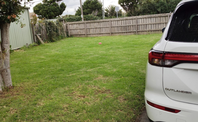 Great open space or driveway access with secure gated yard