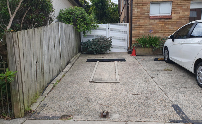 Driveway parking on Perouse Road in Randwick New South Wales