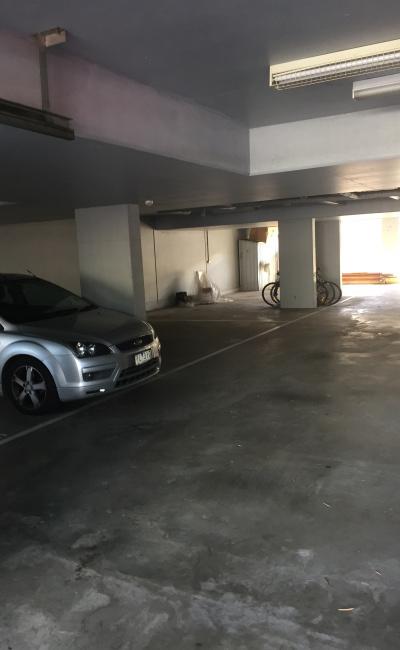 Under cover parking minutes from CBD