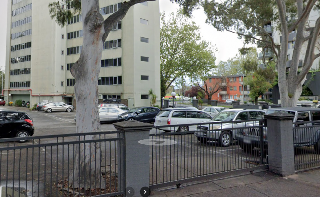 Outdoor lot parking on Queens Road in Melbourne Central Business District Victoria