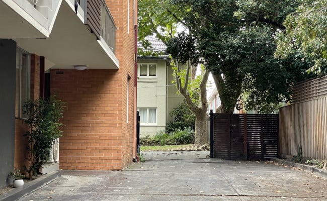 St Kilda / Windsor - opposite St Michaels Grammar School - shaded off-street concrete car space