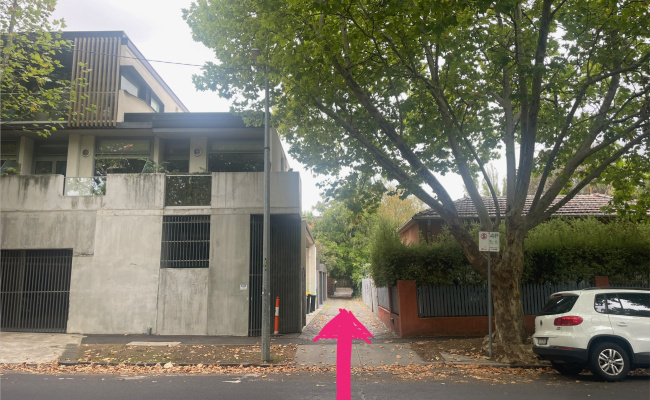 St Kilda / Windsor - opposite St Michaels Grammar School - shaded off-street concrete car space