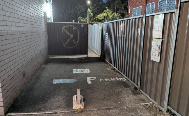Outdoor lot parking on Remembrance Avenue in Warwick Farm New South Wales