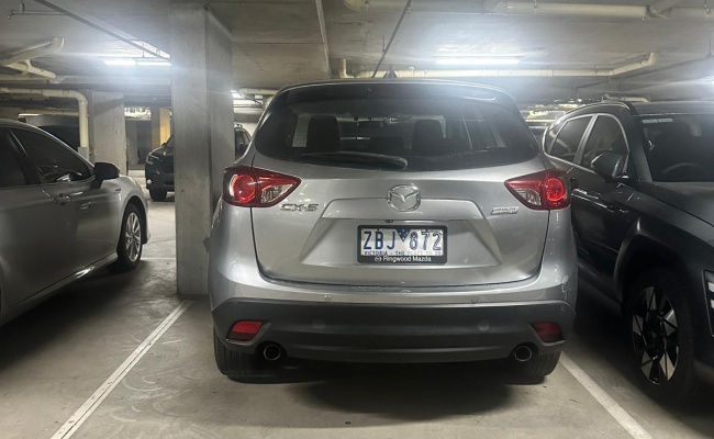 Great parking space between Eureka Tower and Freshwater Place. Access via Cook St