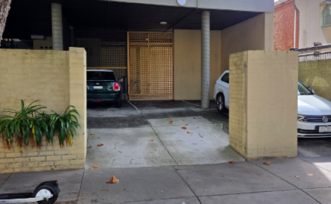 Driveway parking on Robe Street in St Kilda Victoria