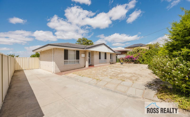 Driveway parking on Rundal Street in Bayswater Western Australia