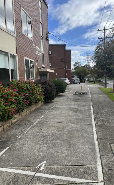 Outside parking on Rushall Crescent in Fitzroy North Victoria