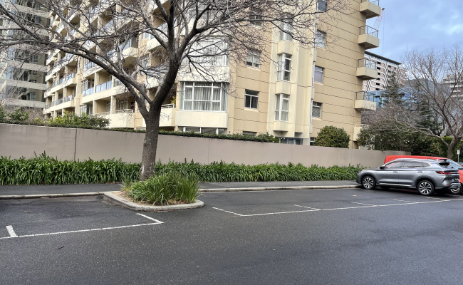 Outside parking on Saint Kilda Road in Melbourne Central Business District Victoria