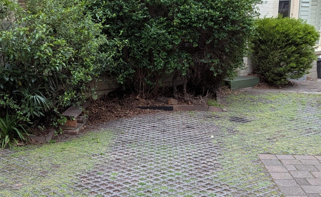 Driveway parking on Saint Kilda Road in Melbourne Central Business District Victoria