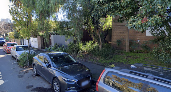 Outside parking on Sherwood Street in Richmond Victoria