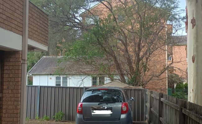 Outside parking on Sorrell Street in North Parramatta New South Wales