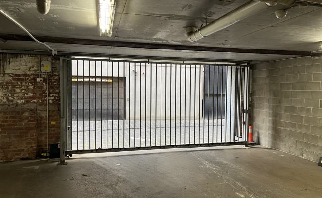Lock up garage parking on Spencer Street in West Melbourne Victoria