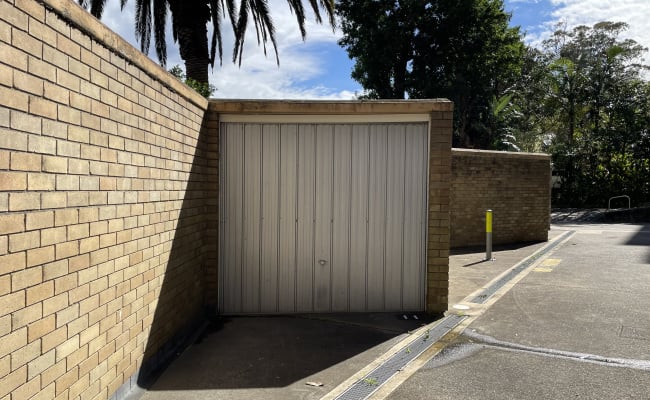Lock up garage parking on Spit Road in Mosman New South Wales