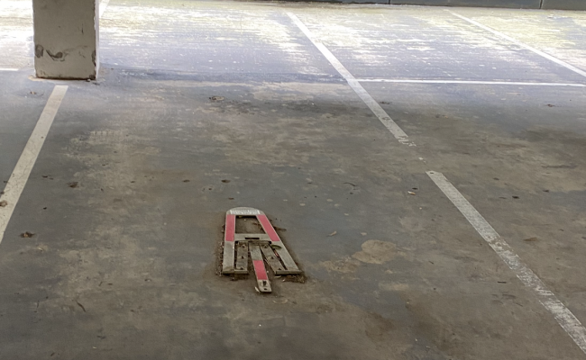 Wide undercover car space with remote access. Fits 2 cars.