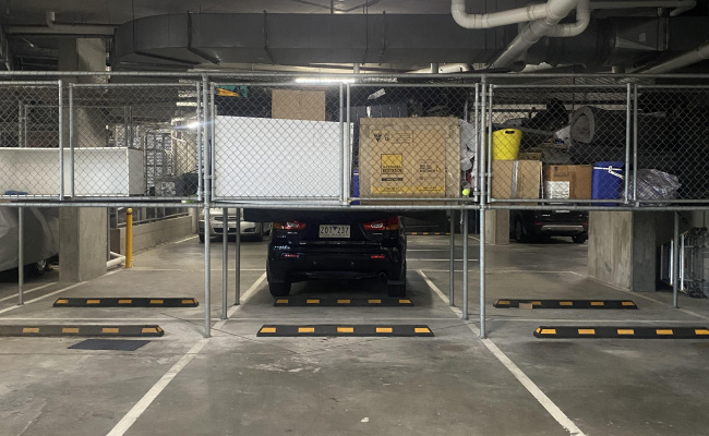 Secure and conveniently located parking space at St Kilda junction!