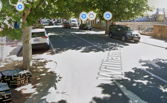 Outdoor lot parking on William Street in Perth Western Australia