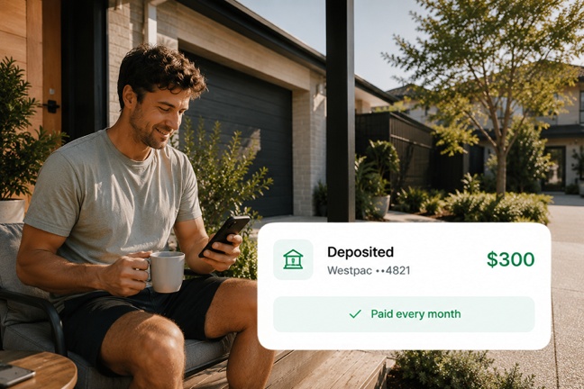 Monthly earnings deposited to your bank account
